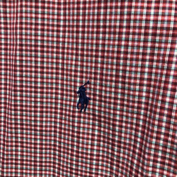 Ralph Lauren Plaid Classic Fit Shirt Mens Size Large Short Sleeve Button Down - Picture 2 of 6